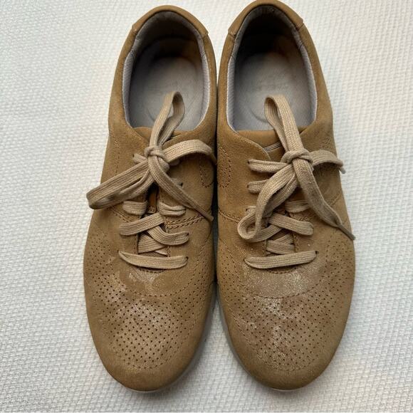 Dansko Alissa Gold Print Leather Athletic Casual Oxford Women's Size 39 - Picture 3 of 9